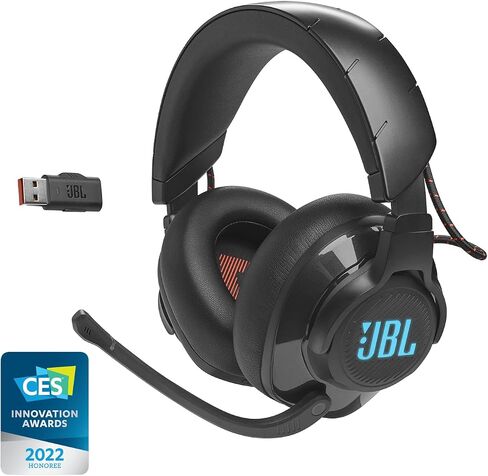 JBL Quantum 610 Wireless 2.4GHz Headset: 40h Battery, 50mm Drivers, PC Gaming and Console Compatible, Black, Medium in Saudi Arabia