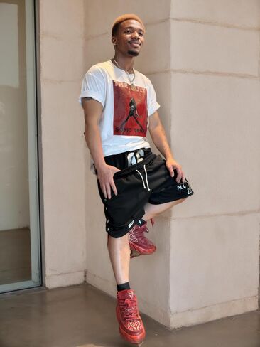 Men's Y2K Graphic Drawstring Shorts Double Waisted Gothic Grunge Vintage Hip-Hop Casual Streetwear Short Pants in Saudi Arabia