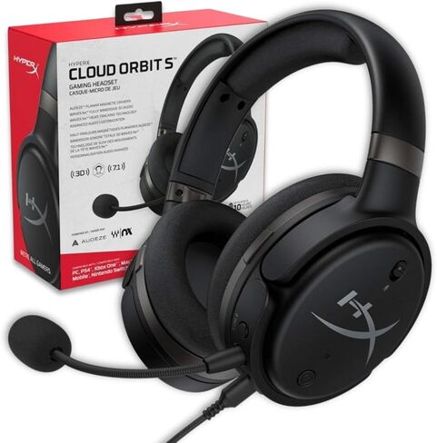 HyperX Cloud Orbit S-Gaming Headset, Head Tracking, Compatible with PC, Xbox One, PS4, Mac, Mobile, Nintendo Switch, Planar Magnetic headphones (HX-HSCOS-GM/WW) (Renewed) in Saudi Arabia