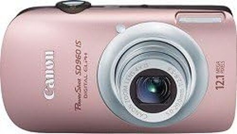 Canon PowerShot SD960IS 12.1 MP Digital Camera with 4x Wide Angle Optical Image Stabilized Zoom and 2.8-inch LCD (Light Blue) in Kuwait