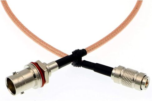 Uonecn Right Angle DIN 1.0/2.3 Mini BNC to RG179 Right Angle BNC Coaxial Cable Video Cable for Blackmagic HyperDeck Shuttle 75ohm in Kuwait