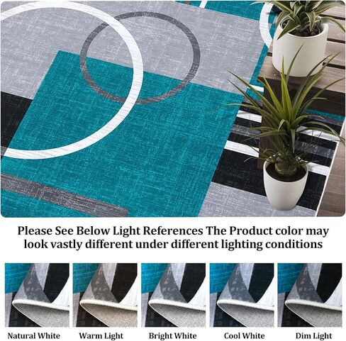 Runner Rug 2x6 منطقة هندسية حديثة سجادة الدوائر التجريدية المعاصرة سجادة السجادة in Kuwait