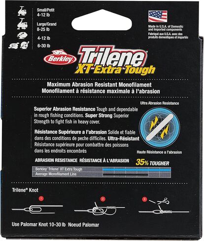 Berkley Trilene® XT®, Low-Vis Green, 12lb | 5.4kg, 110yd | 100m Monofilament Fishing Line, Suitable for Saltwater and Freshwater Environments in Saudi Arabia