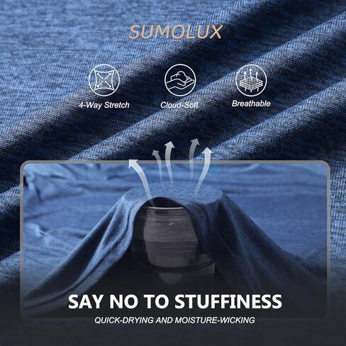 سومولوكس 3 حزمة قمصان طويلة الأكمام للرجال الرطوبة فاقة سريعة الجفاف upf spf حماية أشعة الشمس التمرين تي القمصان t in Kuwait