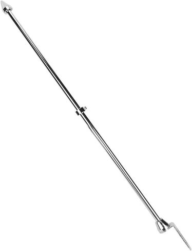 دراجة نارية سارية العلم ، Akozon Universal Motorcycle Proticicle Argage Rack Rack Mount Flag Pole القطب الأمتعة الفولاذ المقاوم للصدأ (Chrome) in Saudi Arabia