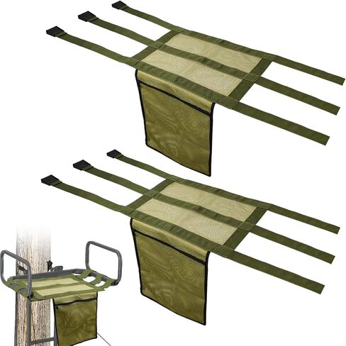 Universal Tree Stand Seat Replacement with Pocket, 16 X 12Inch Lightweight Replacement Treestand Seat with Adjustable Strap Hunting Accessories Fits All Ladder Stand, Works On Climbing Treestands in Saudi Arabia