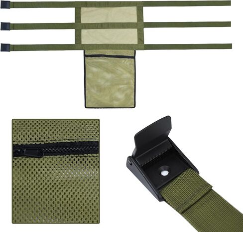 Universal Tree Stand Seat Replacement with Pocket, 16 X 12Inch Lightweight Replacement Treestand Seat with Adjustable Strap Hunting Accessories Fits All Ladder Stand, Works On Climbing Treestands in Saudi Arabia