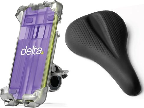 جراب Delta Smart Phone Cell Bike Motorbike Motorcycle Holder Caddy Mount لهاتف iPhone Android Samsung HTC مقاوم للماء X-Large اسود in Kuwait