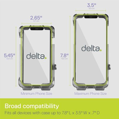 جراب Delta Smart Phone Cell Bike Motorbike Motorcycle Holder Caddy Mount لهاتف iPhone Android Samsung HTC مقاوم للماء X-Large اسود in Kuwait