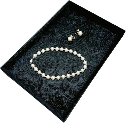 Luxury Jewelry Storage Tray,Noble Retail Goods Display Tray,Bedside Organizer for Remote Controller iPhone Eyeglasses.Original Design Flashing Special Velour.(Tabby Dark Coffee) in Kuwait