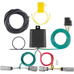 BKDK CURT 56453 Vehicle-Side Custom 4-Pin Trailer Wiring Harness, Fits Select Lincoln Aviator,Black