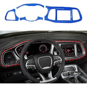 Barong for Dodge Challenger 2015 2016 2017 2018 2019 2020 2021 2022 2023 2024 Accessories Center Consoles Dash Board Dashboard Instrument Protecter Cover Trim