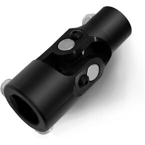 3/4" -20 Spline x 1" DD Black Steering Universal Joint Single U Joint Shaft,Total Length: 96mm (3-3/4")