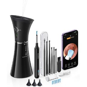 Ear Cleaner with Camera – Gentle & Effective Ear Wax Removal Kit – Smart Visual Inspection & Water Flushing System for Safe Ear Care