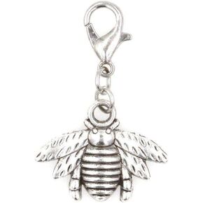 Bee Stainless Steel Clasp Clip on Charm 75F