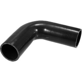 X AUTOHAUX 54mm 2.13" ID 90 Degree Elbow Silicone Reducer Hose Pipe Bend Turbo Water Intercooler Black
