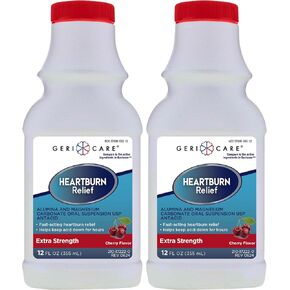 GeriCare Heartburn Relief and Acid Reflux Medicine | Effective Antacid Tablets for GERD Relief and Heartburn | Alternative to Maalox Liquid, Mylanta, and Pepcid Complete Chewable (1)