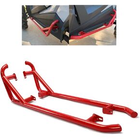 KUAFU Nerf Bars Rock Sliders Compatible with 2014-2023 Polaris RZR XP 1000 XP Turbo S RZR 900 50" Trail (2-Door) Side Steps 1 Pair Left & Right - Red in Saudi Arabia