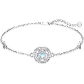 Celtic Bracelet for Women Sterling Silver Evil Eye Celtic Trinity Knot Bracelet Hecate Jewelry Irish Gifts for Women