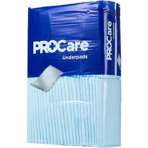 ProCare Underpad, Fluff Absorbency, 21" x 34", 120 Count, Medium, Adult Unisex, Disposable, Urine Protection