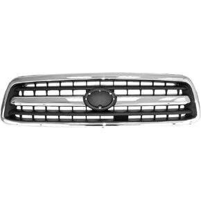Perfit Liner Front Chrome Black Grille Grille مع توفير شعار متوافق مع 2000-2002 Tundra Pickup Truck To1200223 531000C020