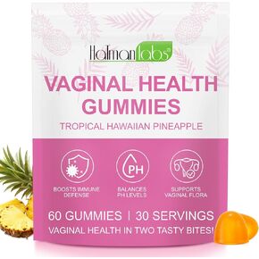 Vital Source Feminine Gummies - Feminine Balance Gummies for Women ph Natrual Famale Balance Cummies - Collagen Gummies - Pineapple PH Balance Gummies for Women Support Women’s Health - 60PCS