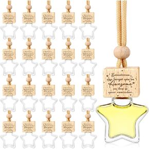24 PCS GIFT HIP GIFT DISFUSER BOTTLES AIR GROKER BUND PREFUME PROPUME BOTTUME DISFUSER AIR معطر الهواء مع سلسلة أغطية خشبية لموظف ممرضة المعلم (كن فخوراً به)