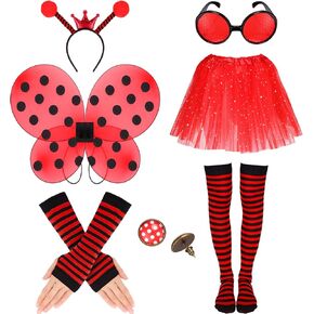 مجموعة أزياء الخنفساء Toulite للنساء الحشرات لباس مع Wings Girls Cosplay Fairy Associaty for Christmas حفلة