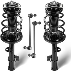 Front Struts Assembly Fit for 2008-2013 Toyota Highlander, Shock Absorber & Sway Bars End Links, Replace 172484 K90344 (4Pcs)
