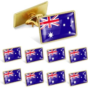 12/25/50/100Pack Official Australia Flag Pins Bulk - Metal Australian Aussie National Lapel Pin