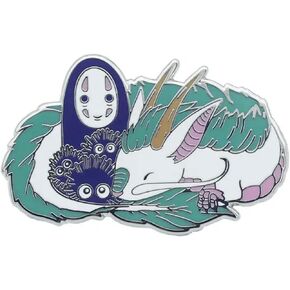 No-Face No Face Faceless Spirit Ghost White Dragon Soot Sprites Anime Manga 1.75" Enamel Pin Badge