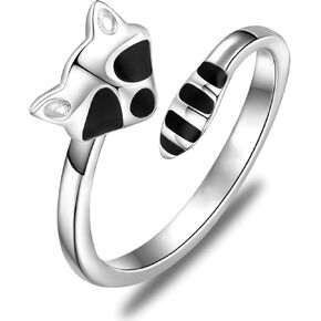 Zuo Bao Funny Raccoon Gift Live Fast Eat Trash Bracelet Raccoon Lover Jewelry for Animal Protector