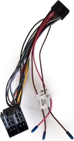 Hikity 16 Pin Wire Harness ISO Adapter Cable for Android Car Stereo ISO Standard Socket with Steering Wheel Control Lines and Reverse Control Line Wiring Harness in Saudi Arabia