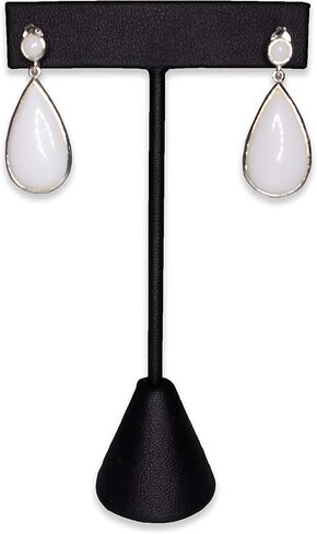 6Pcs Set Earring T Stand Display Set, Jewelry Display Stand for Showroom and Tradeshow Showcase Displays, various materials, 4 1/2 H in; 5 3/4 H in; 6 3/4 H in (Beige Suede) in Saudi Arabia