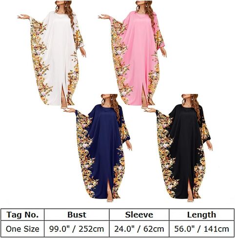 IWEMEK Embroidered Abaya Kaftans for Women Modern Elegant Dubai Moroccan Dubai Kaftan Dresses Abaya for Women Muslim Dress in Saudi Arabia