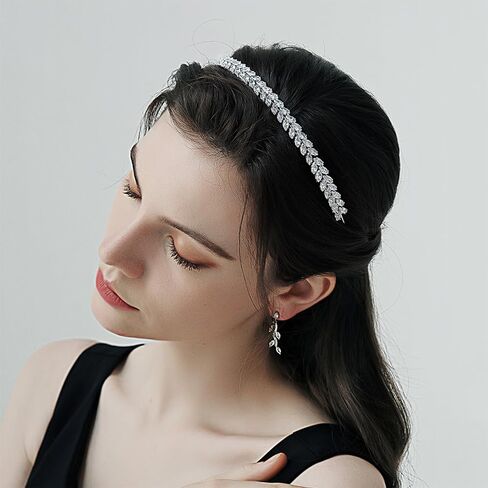 NEWITIN 15 Pieces Silver Jewelry Set for Women Prom Costume Jewels Rhinestone Crystal Necklaces Tennis Bracelets Rings Earrings Set Bridal Wedding Jewelry Sets for Brides Bridesmaid in Saudi Arabia