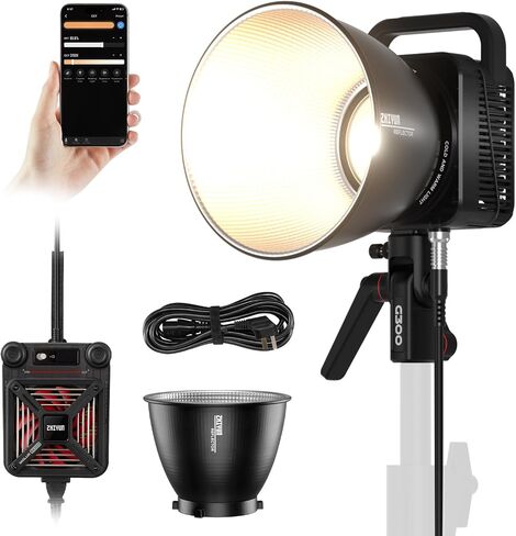 ZHIYUN Molus G200 200W COB Video Light with Bowens Mount,85800Lux/m 2700K-6500K and ZY Vega APP Control,Ultra Quiet DynaVort Cooling System in Saudi Arabia