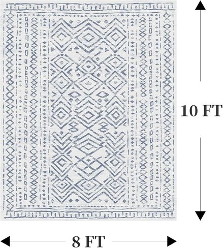 MontVoo 5x7 Area Rug-Washable Rugs for Living Room-Soft Grey Rug for Bedroom-Non Slip Indoor Floor Carpet for Dining Room Living Room Bedroom Office Under Table in Kuwait