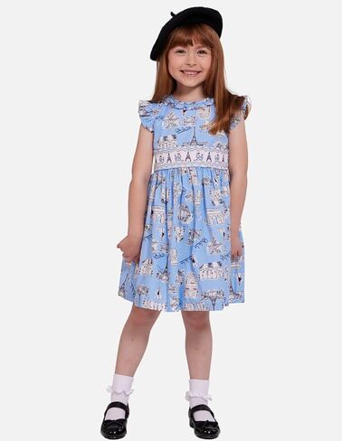 Bonnie Jean Girls 3M-6X Embroidered Smocked Panel Dress in Saudi Arabia