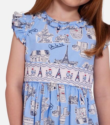 Bonnie Jean Girls 3M-6X Embroidered Smocked Panel Dress in Saudi Arabia