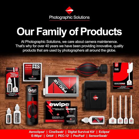 Photographic Solutions Sensor Swab Ultra 17mm Type-2 Digital Imaging Sensor Cleaner Swabs for Cleaning APS-C Mirrored or Mirrorless Cameras. Sensor Dust & Oil Remover (Pack of 12) in Kuwait