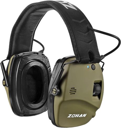 ZOHAN EM056 غطاء أذن إلكتروني لحماية الأذن، حماية السمع وتقليل الضوضاء أعلى NRR 30dB مع تضخيم الصوت لنطاق البندقية والصيد in Kuwait