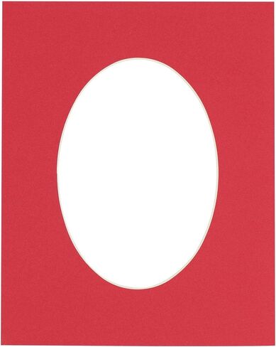 8x11 Mat Bevel Cut for 6x9 Photos - Precut Aquamarine Blue Oval Shaped Photo Mat Board Opening - Acid Free Matte to Protect Your Pictures - Bevel Cut for Family Photos, Pack of 1 Matboard in Kuwait