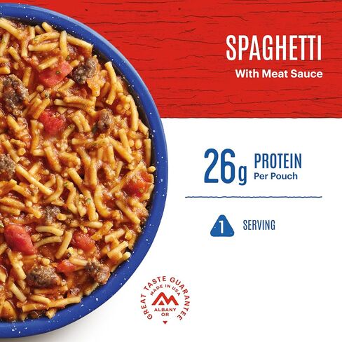 Mountain House Spaghetti with Meat Sauce Pro-Pak | Freeze Dried Backpacking & Camping Food | One Serving in Saudi Arabia