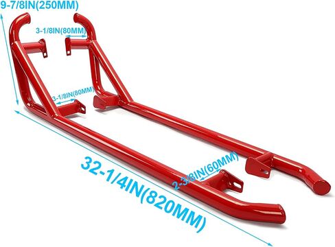KUAFU Nerf Bars Rock Sliders Compatible with 2014-2023 Polaris RZR XP 1000 XP Turbo S RZR 900 50" Trail (2-Door) Side Steps 1 Pair Left & Right - Red in Kuwait