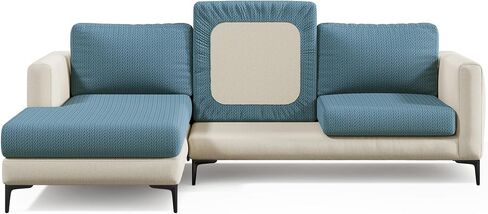 Nolan Interior Magic Sofa Cover - Wheat Seat Couch Cover - Small, Ivory Beige - Pet Proof, Easy Install, Stretchy Slipcover in Saudi Arabia