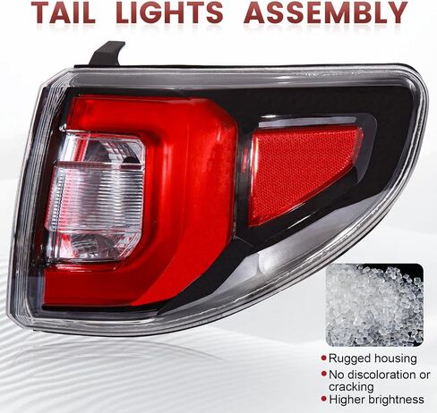 Tail lights Outer Assembly Not Include Bulb Compatible with 2013-2016 GMC Acadia 2017 Acadia Limited OE Style Left Driver Side Rear Light Taillights Replacement for 84051375 in Saudi Arabia