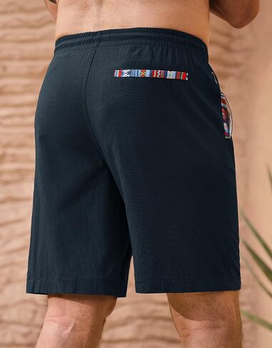 شورتات القطن غير الرسمية للرجال شورتات الصيف 8 بوصة مع جيوب (S-XXL) in Kuwait