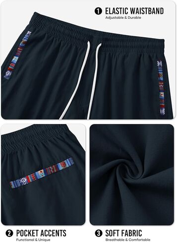 شورتات القطن غير الرسمية للرجال شورتات الصيف 8 بوصة مع جيوب (S-XXL) in Kuwait