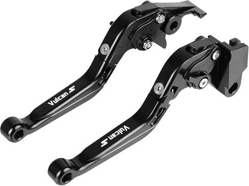 CNC Motorcycle Brake and Clutch Levers Set, Foldable Adjustable, for Ka-wasaki Vulcan S 650 2015-2025, Motorbike Accessories (All Black) in Saudi Arabia
